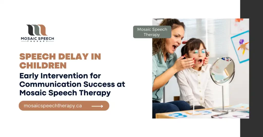 Early intervention for speech delay